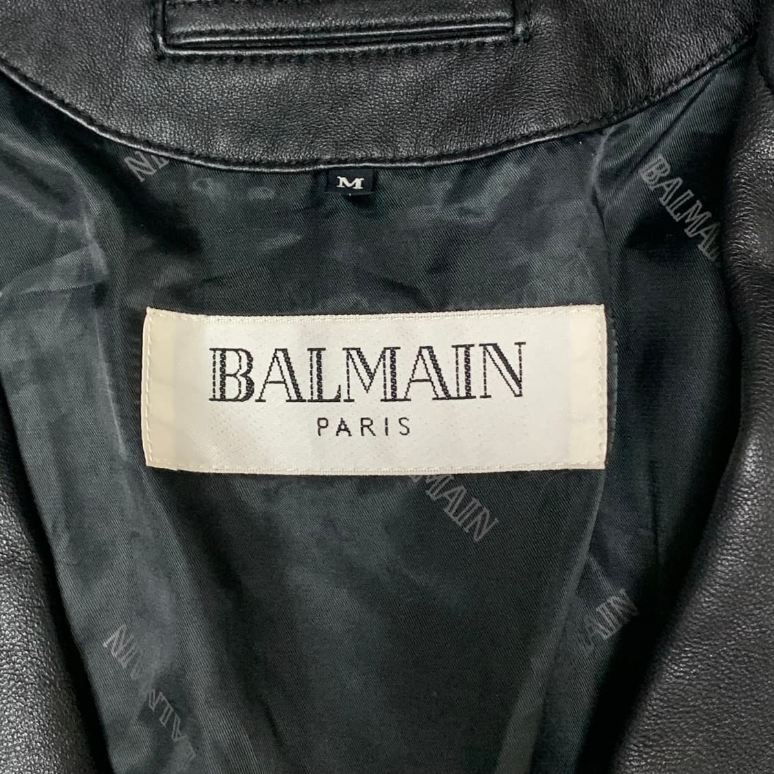 발망 레더 블레이저 레드 자수 포인트 상품이미지4