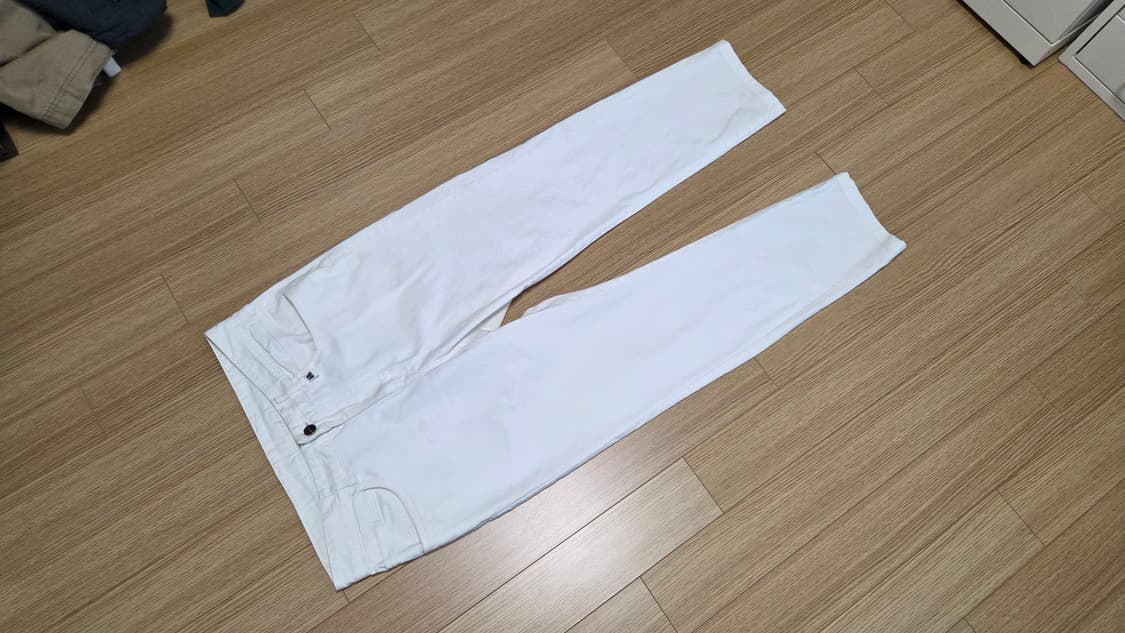 알레그리 크림 화이트 데님 팬츠 상품이미지2