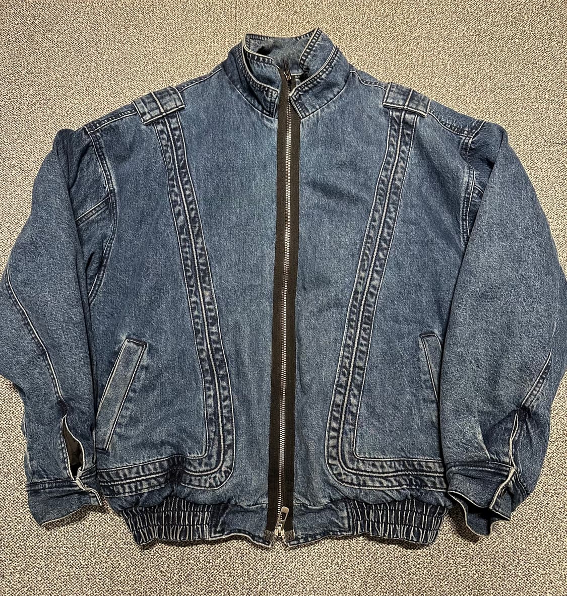 메종미네드 트러커 데님 패딩 자켓  L 상품이미지3