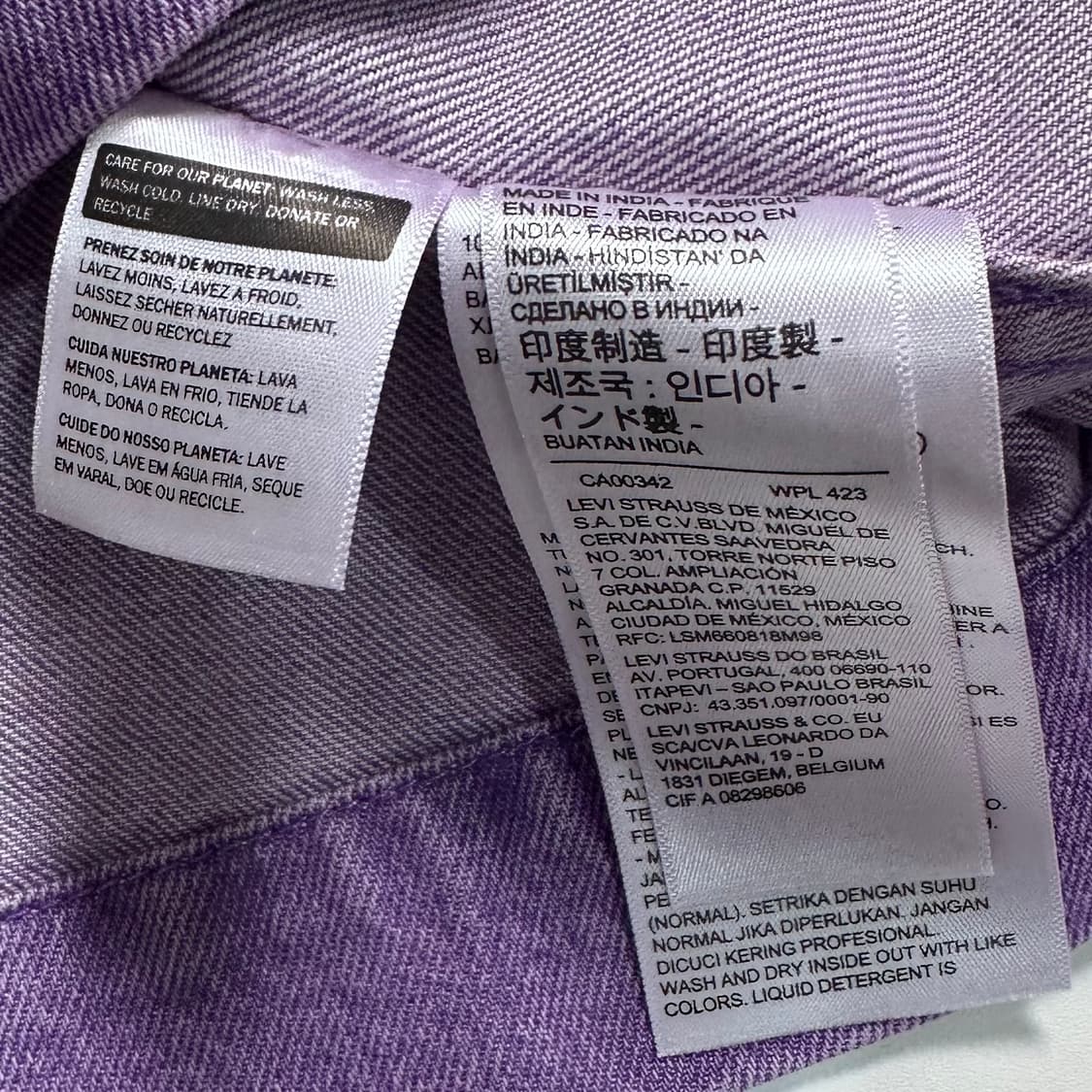 리바이스 퍼플 데님 자켓   상품이미지9