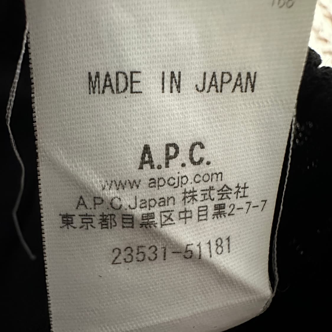 APC japan made vintage pants black 상품이미지5