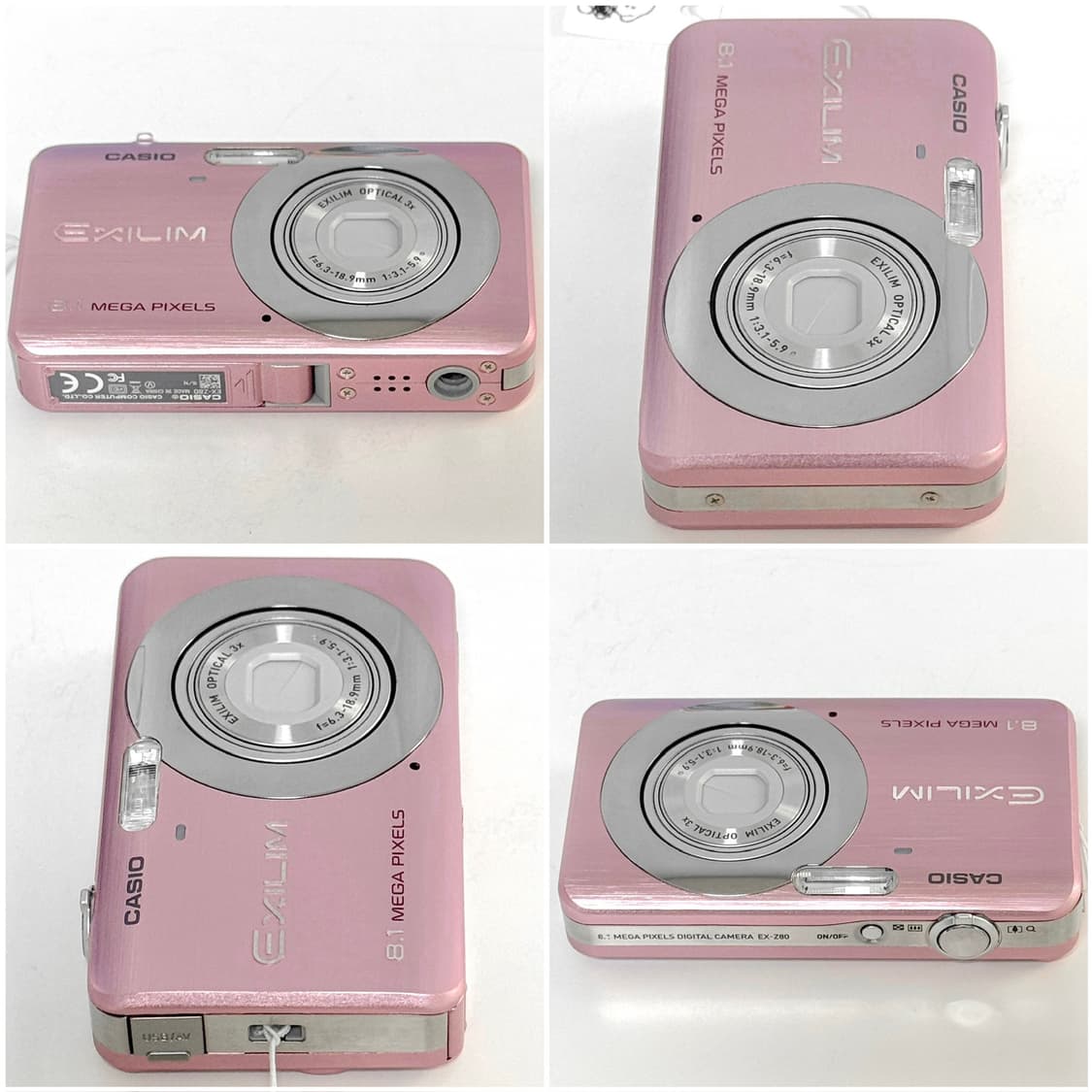 카시오 엑슬림 Z80 베이비핑크 빈티지디카 상품이미지3