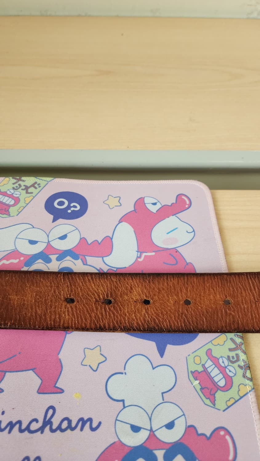 캘빈클라인 CK 빈티지 황동 버클 통가죽 벨트 상품이미지3