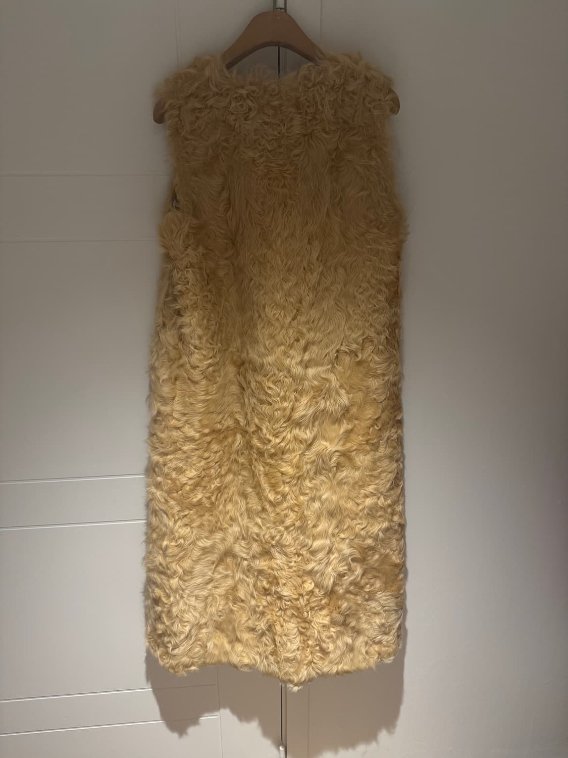 양털 롱베스트 베이지 상품이미지4