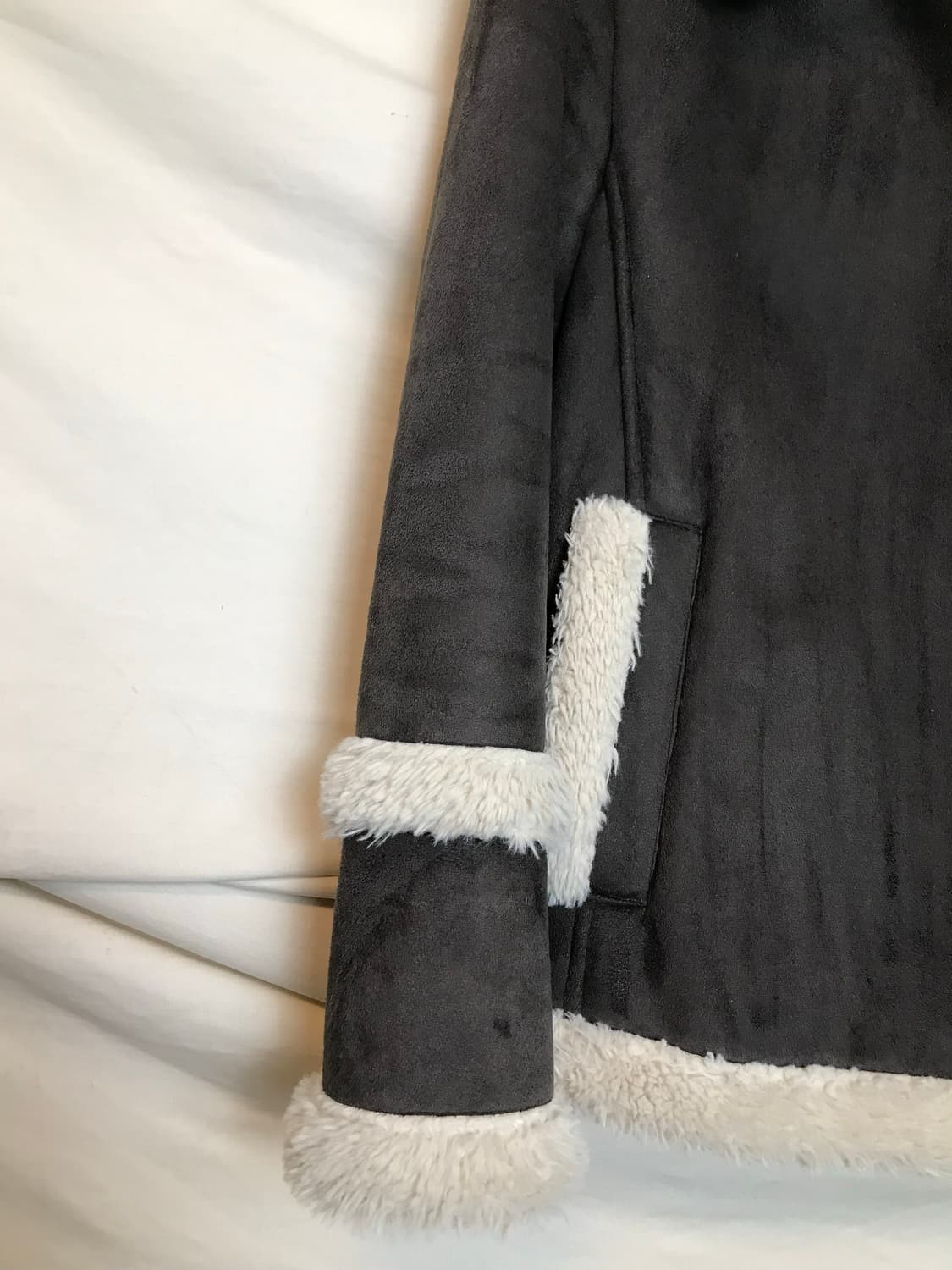 브라운 퍼 안감 무스탕 자켓 상품이미지3