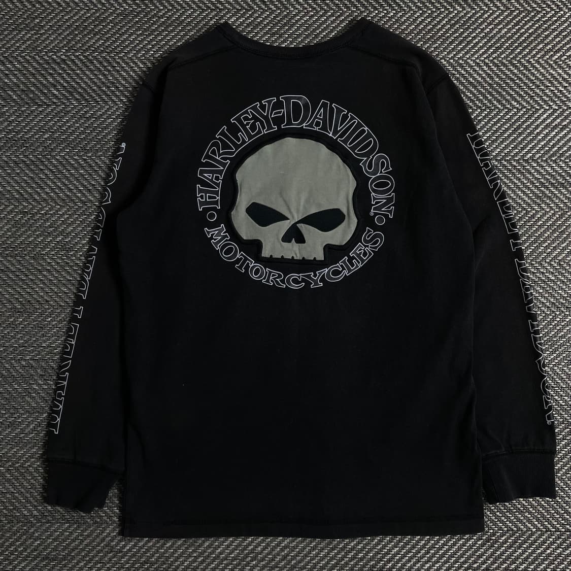 할리데이비슨 USA 오리지날 빅로고 롱슬리브y 3501 상품이미지2
