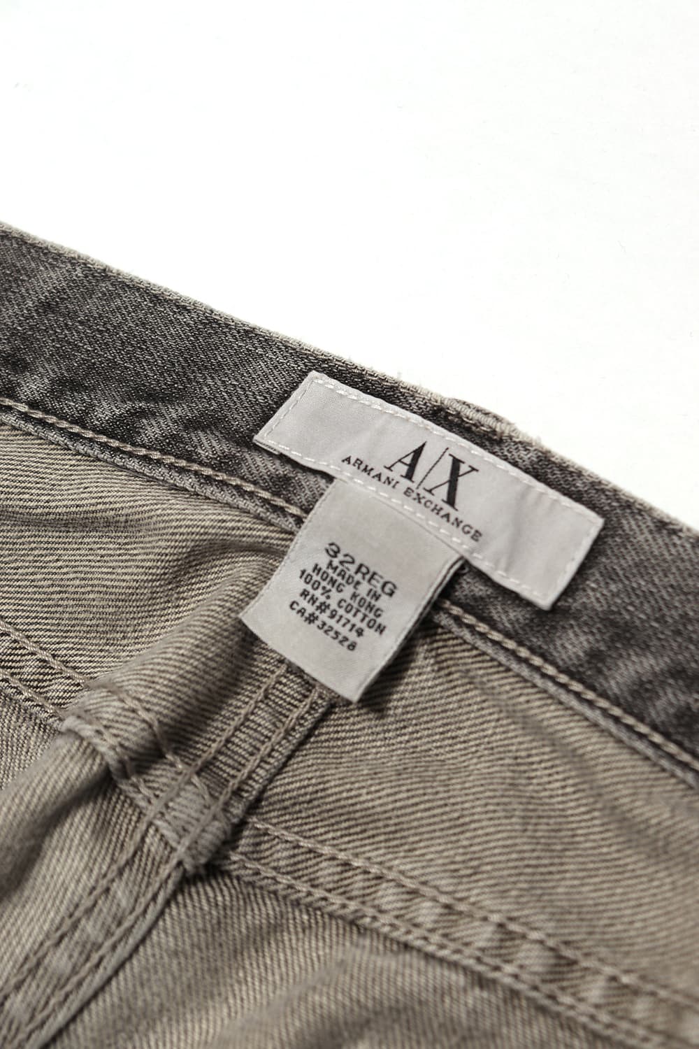 아르마니 익스체인지 90s버튼 플라이 스트레이트 레그 팬츠 size 32 상품이미지3