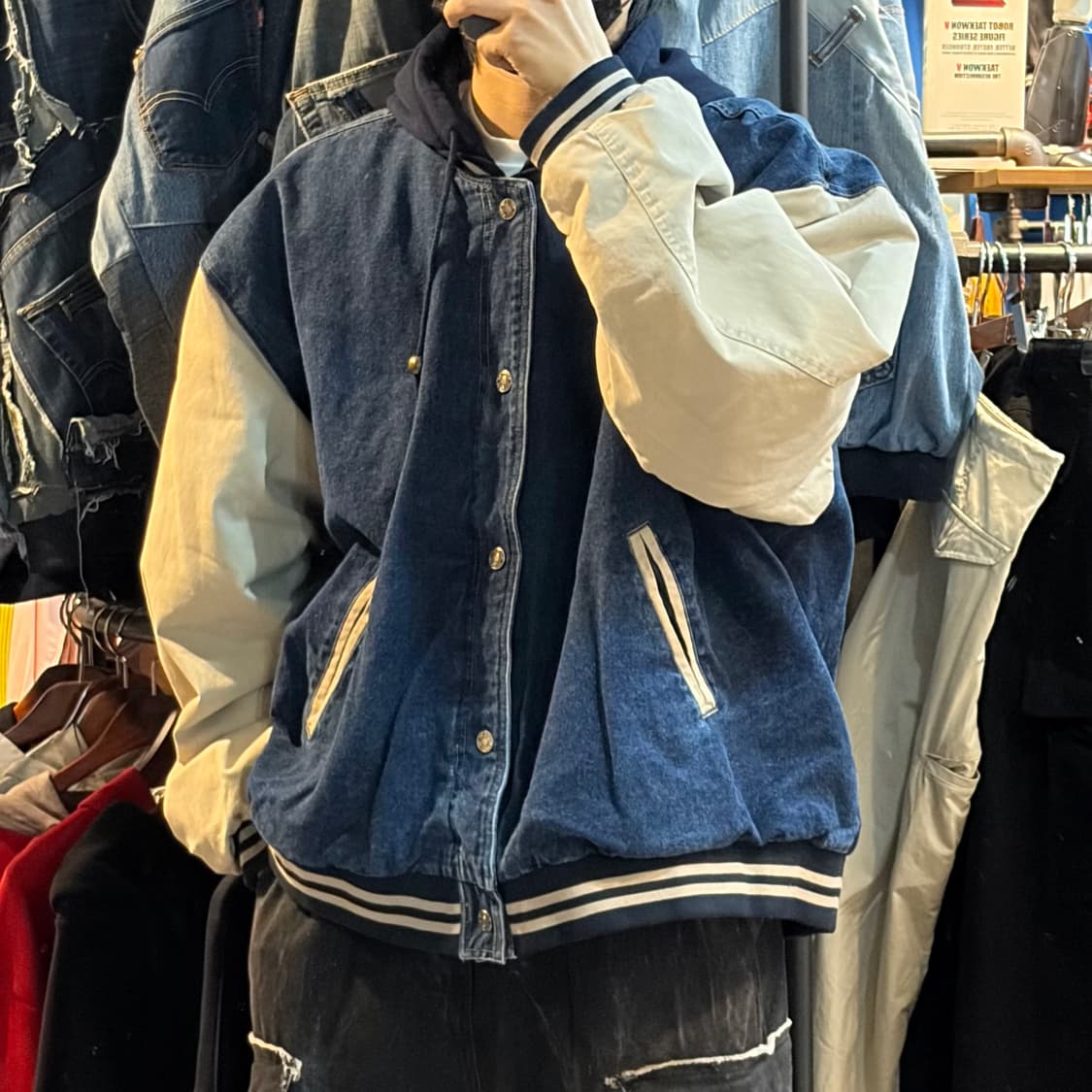 [NO.9] VTG 데님 바시티 자켓 상품이미지2