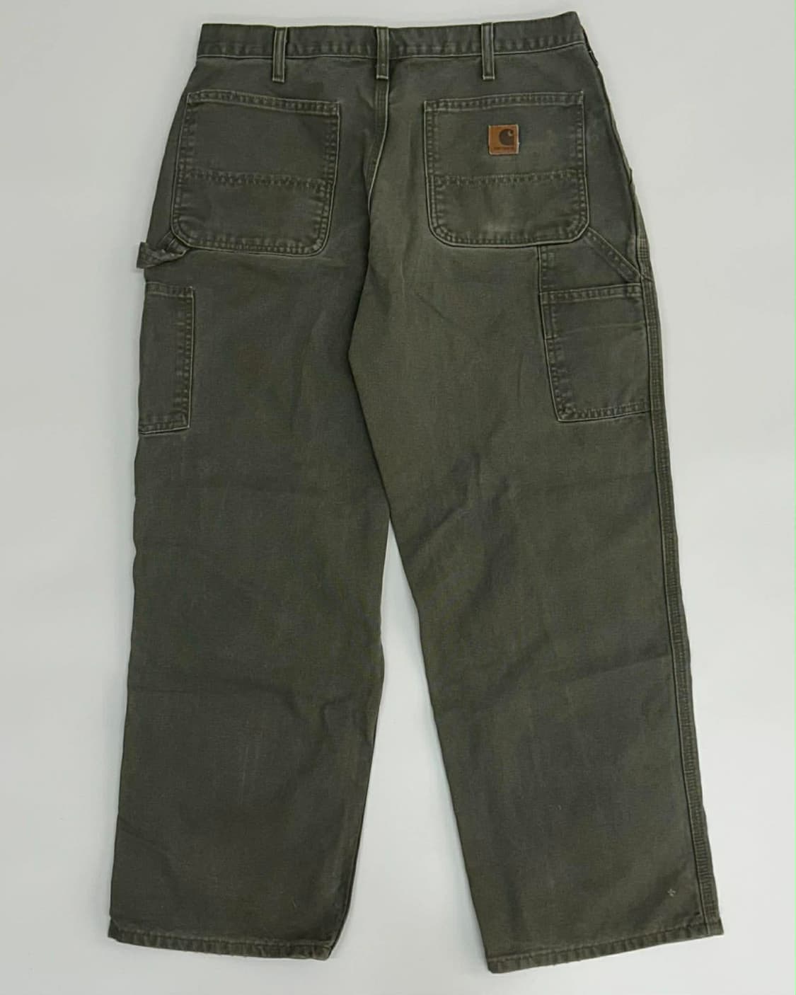 [34x30] 칼하트 덩가리 B11 카키 워크 팬츠 상품이미지2