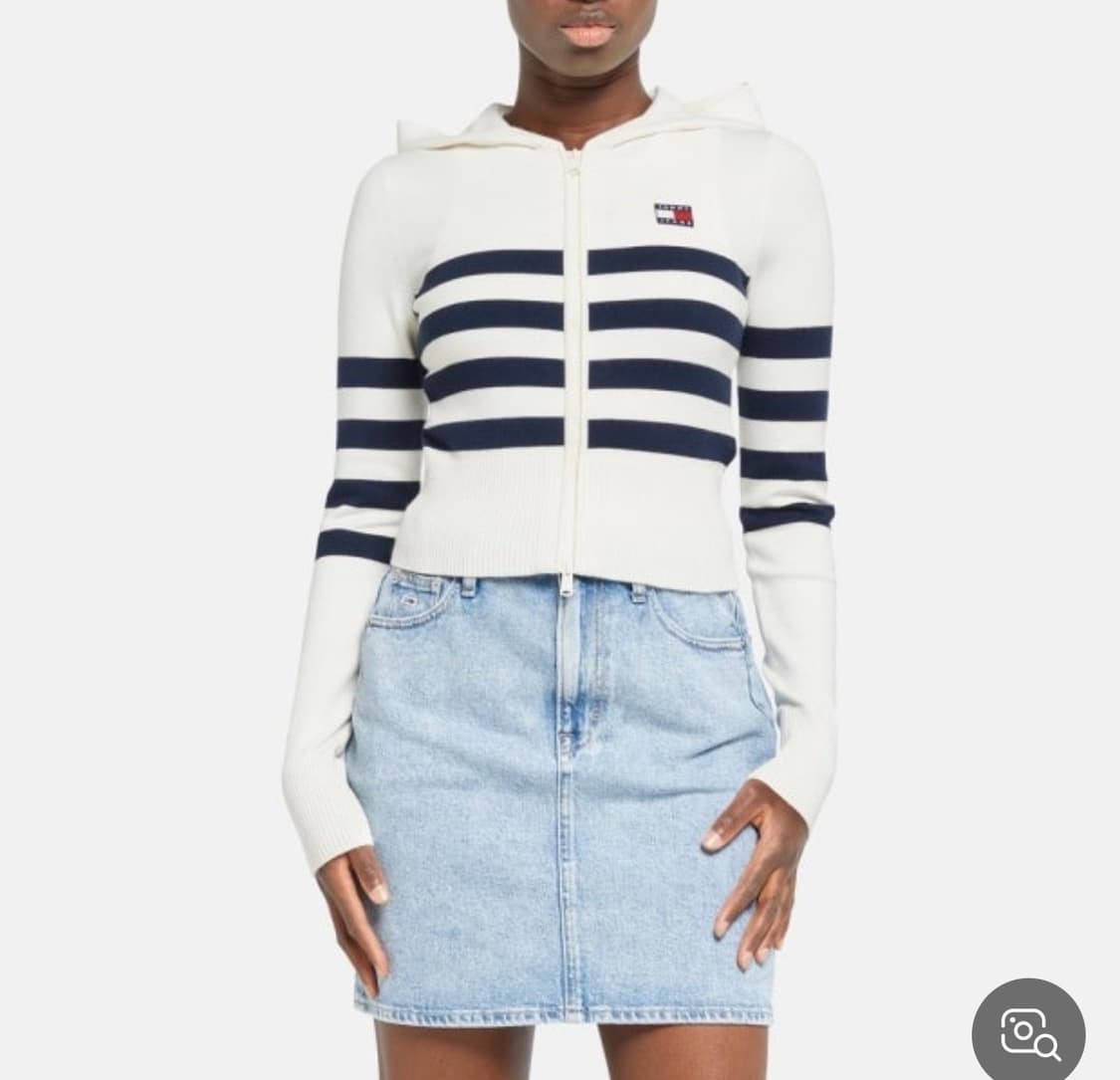 타미힐피거 스트라이프 니트 후드집업 상품이미지1