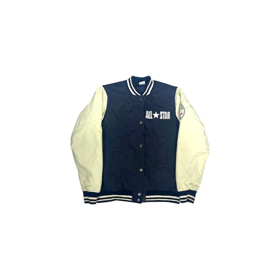 컨버스 네이비 올드스쿨 누빔 바시티 자켓 스타디움 점퍼 M 상품이미지5