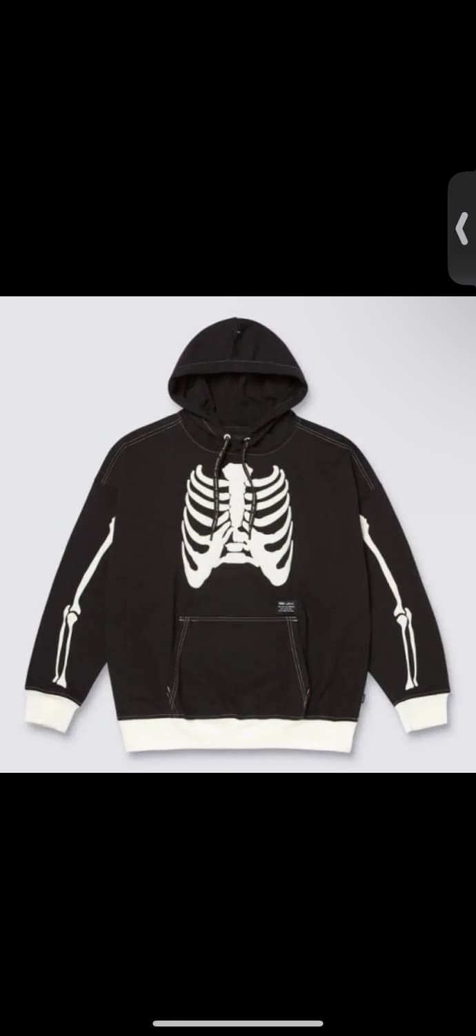 반스x사보타지 스켈레톤 후디 xxl 상품이미지1