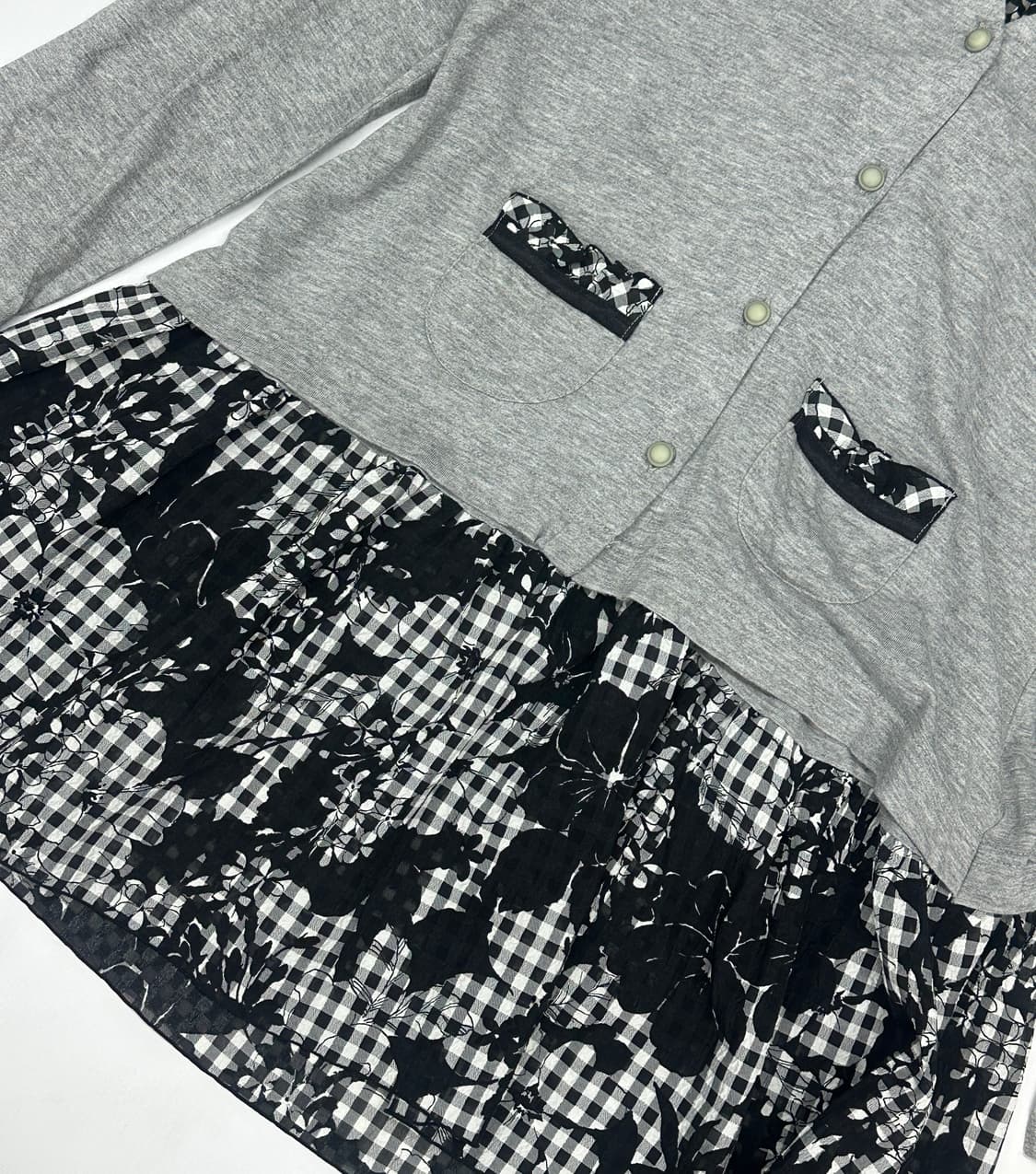 🖤하구미의 레이어드 원피스🖤 블랙 마계 고딕풍 가디건 고스로리 상품이미지5