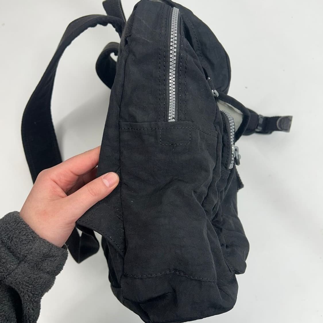 키플링 블랙 나일론 백팩 상품이미지5