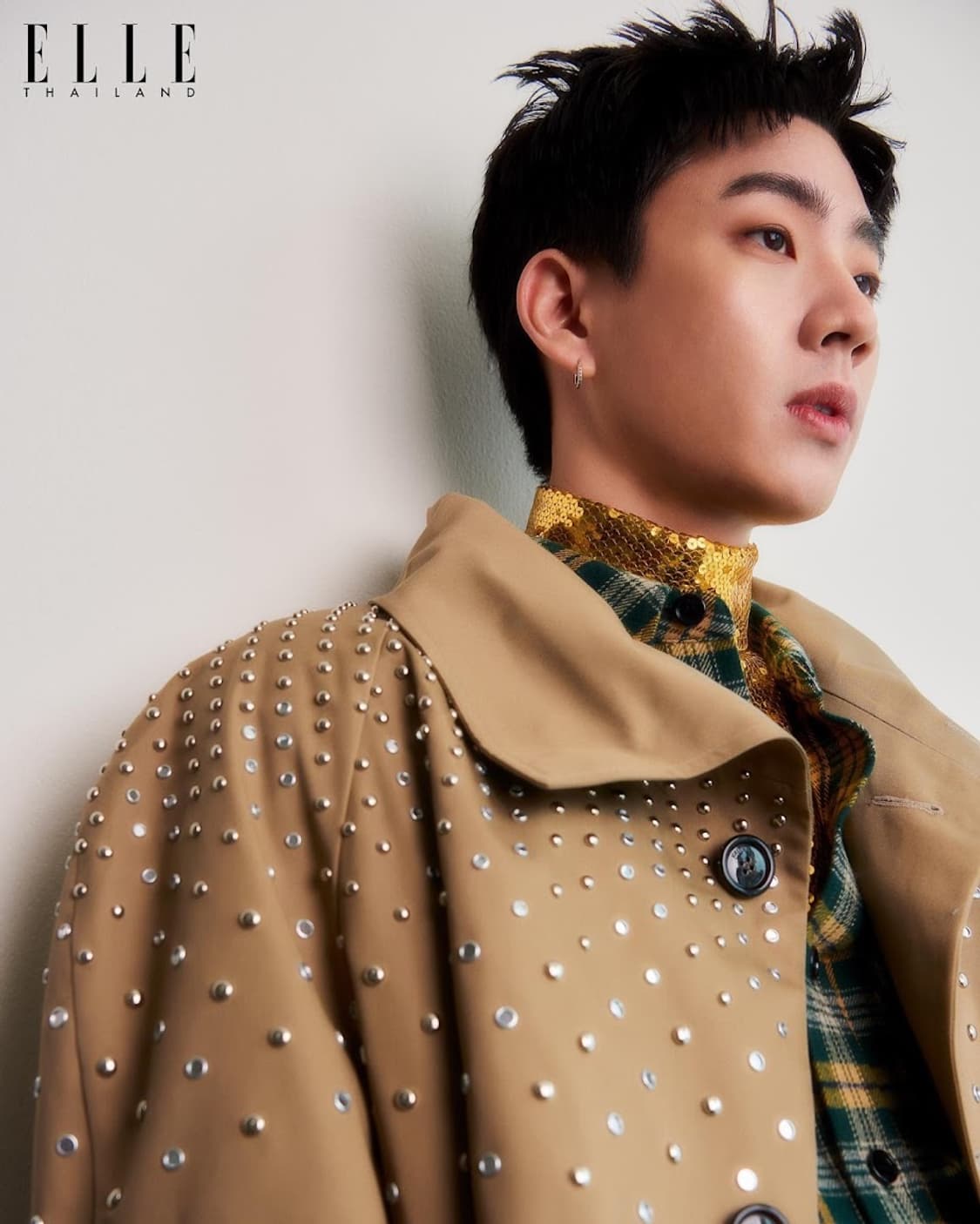 [박보검님 착용] 셀린느 22AW 크리스탈 스터드 코트 상품이미지1