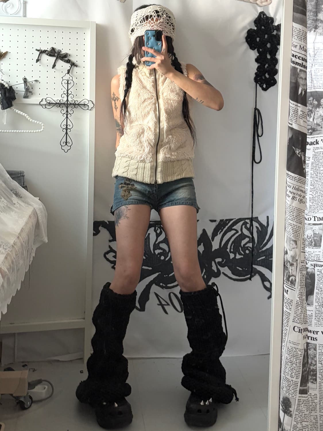 • Ivory Two-Way Fur Vest  상품이미지2