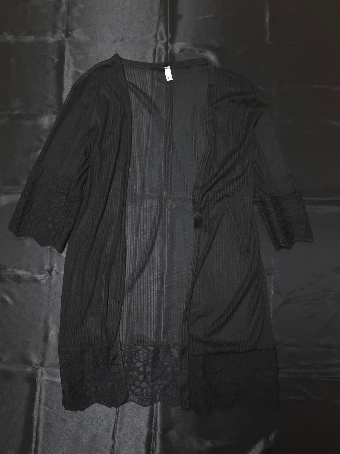 롱 시스루 로브 가디건 상품이미지1