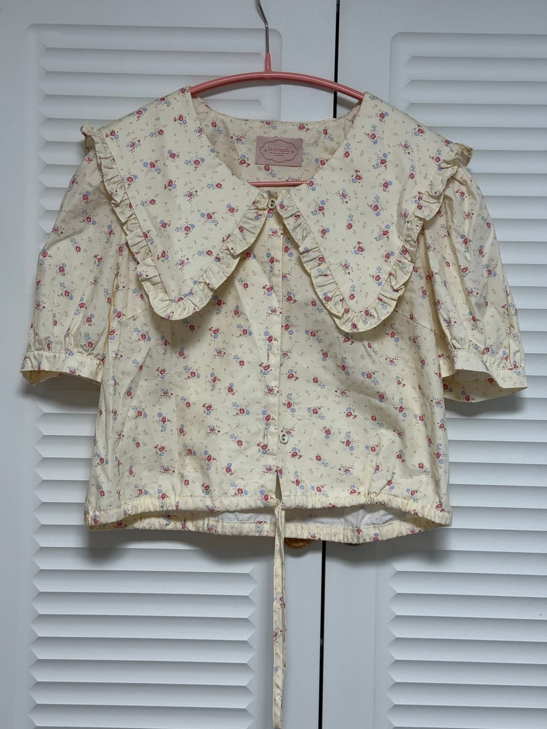 대장급 연한 둥근카라 버터색 코트 & 블라우스 세트 20만원에 급처! 상품이미지2