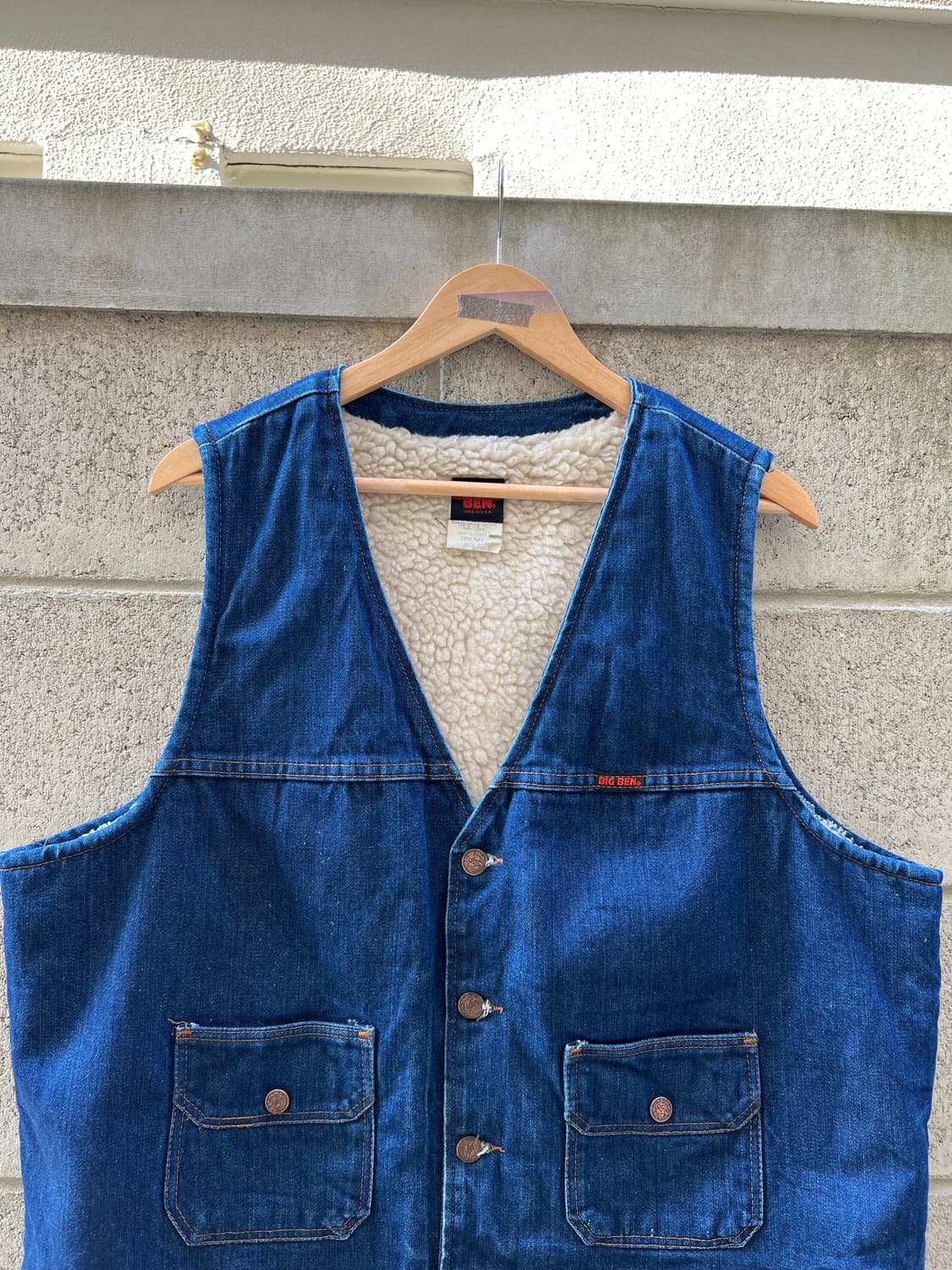 1970s BIG BEN DENIM SHERPA 빈티지데님쉐르파베스트 상품이미지6