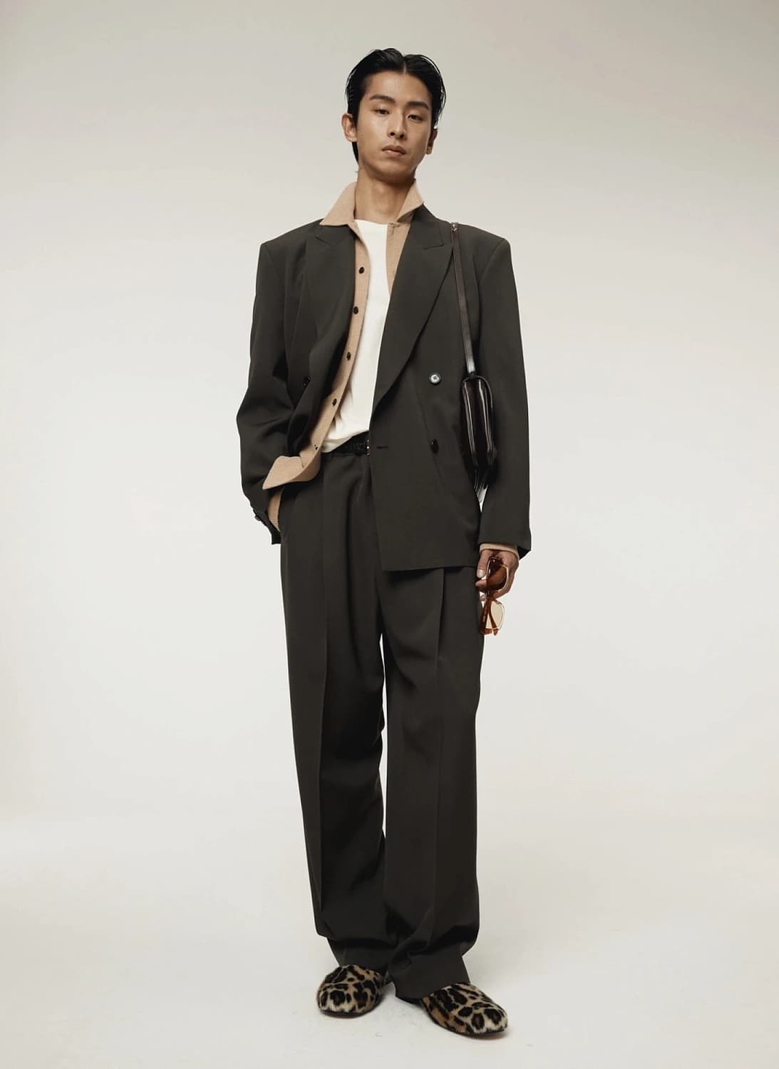 렉토 25FW 스티렌 더블 자켓 차콜 그레이 상품이미지2