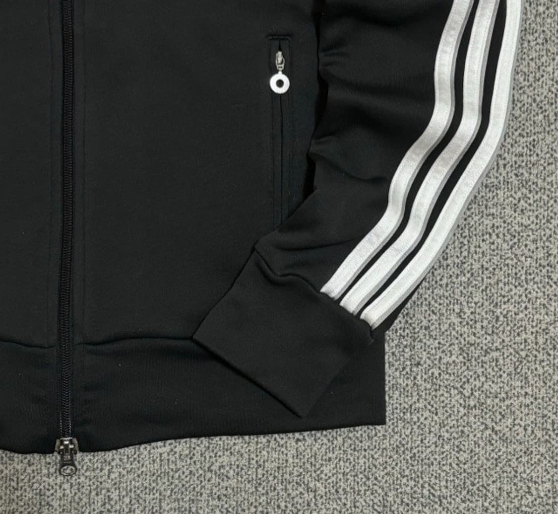 아디다스 블랙 검흰 트랙탑 져지집업 90/S 상품이미지3