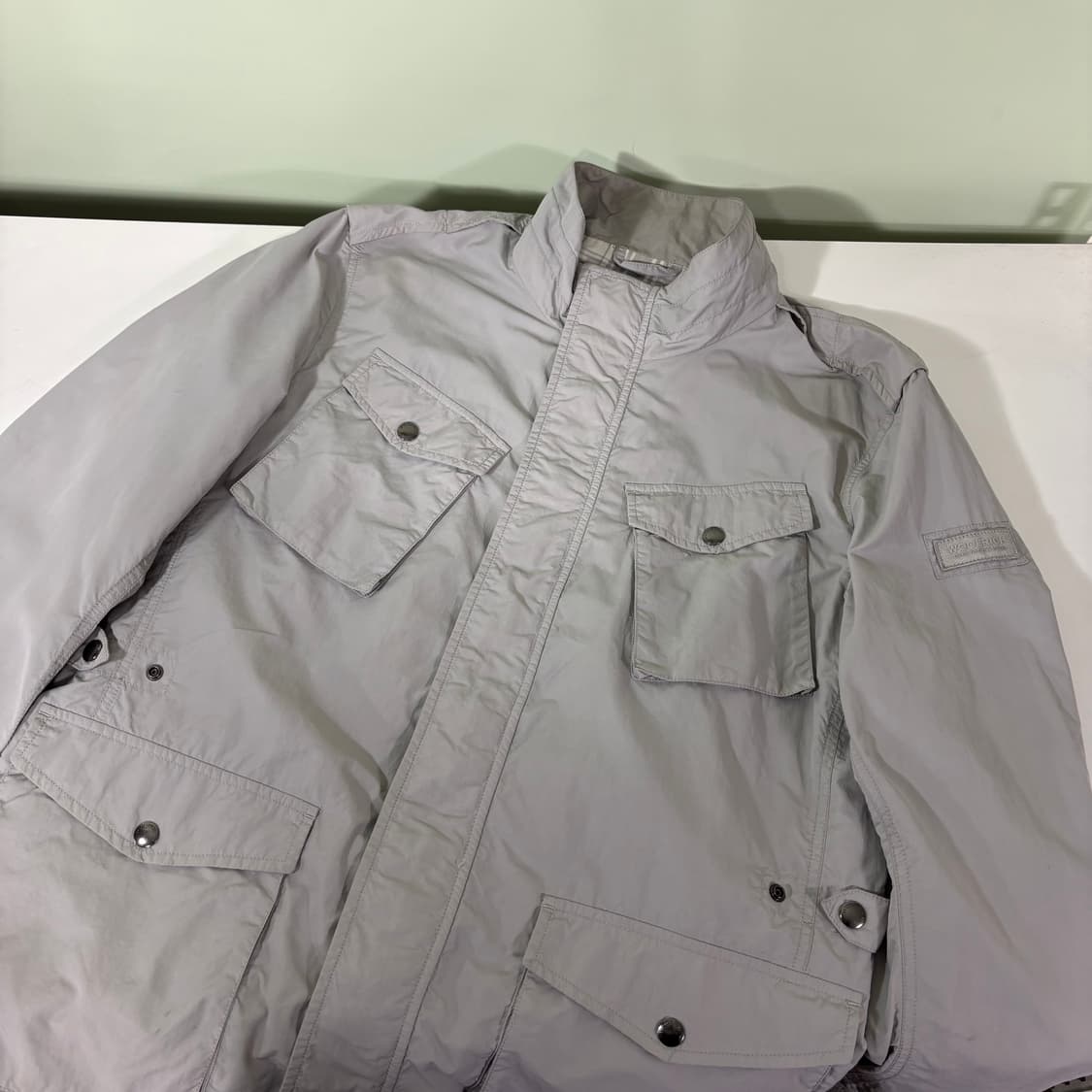 L 울리치 라이트그레이 바람막이 야상자켓 상품이미지1