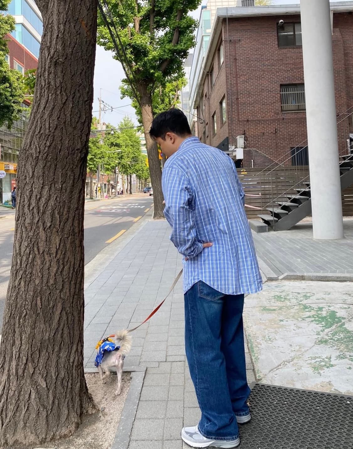 빈티지 폴로 블레이크핏(blake) 블루 체크 셔츠 xxl 상품이미지2