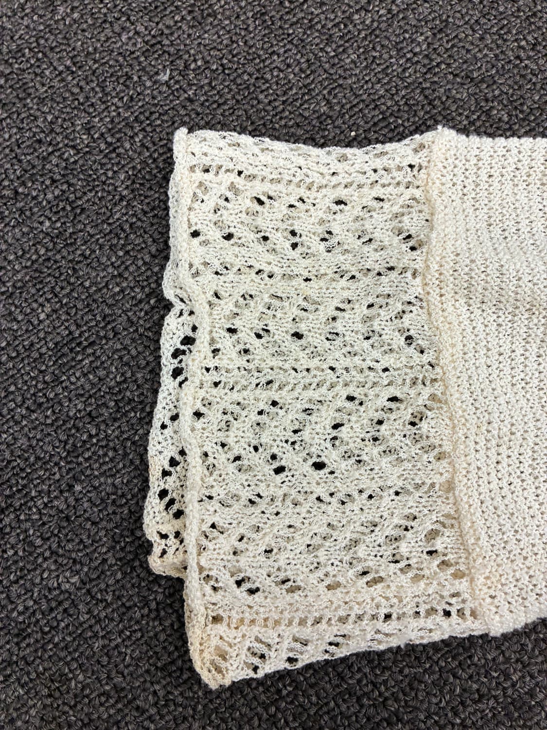 OS)Japanese vintage 여성 펀칭 디테일 니트 가디건(이염) 상품이미지4