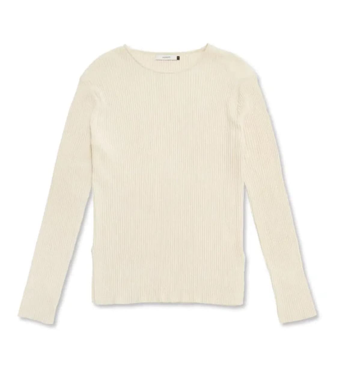 아모멘토 립 라운드 니트 M Mens rib round knit 상품이미지1