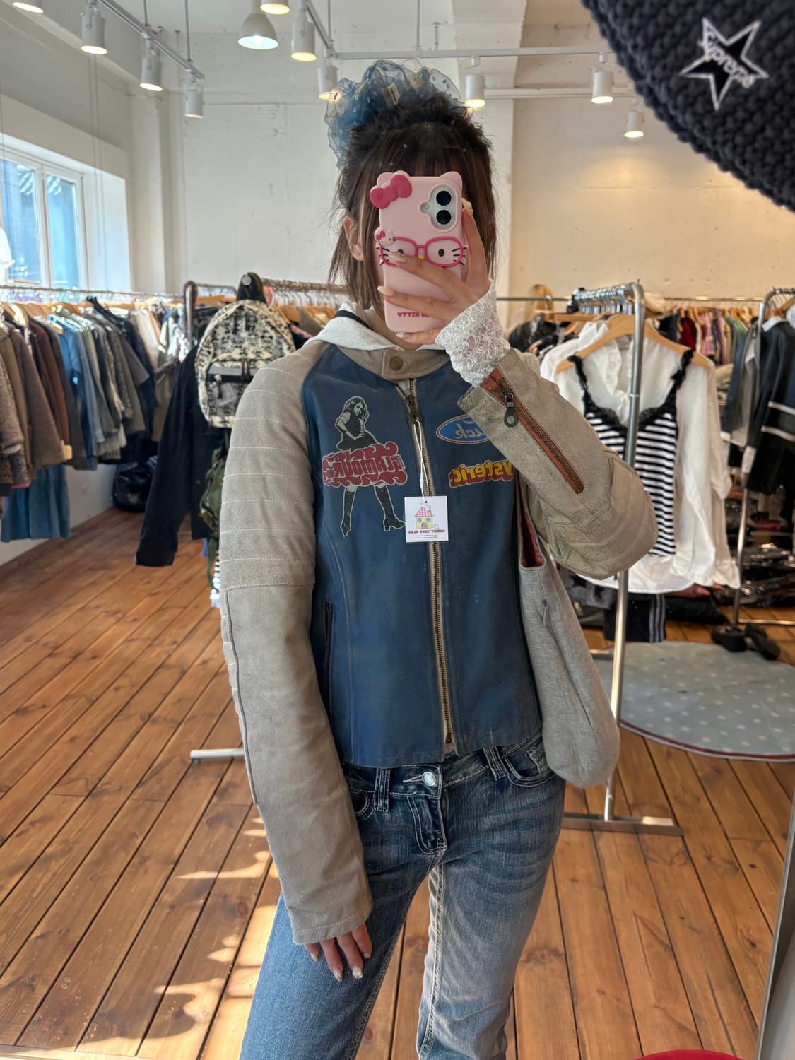 히스테릭글래머 소가죽 라이더자켓 상품이미지3