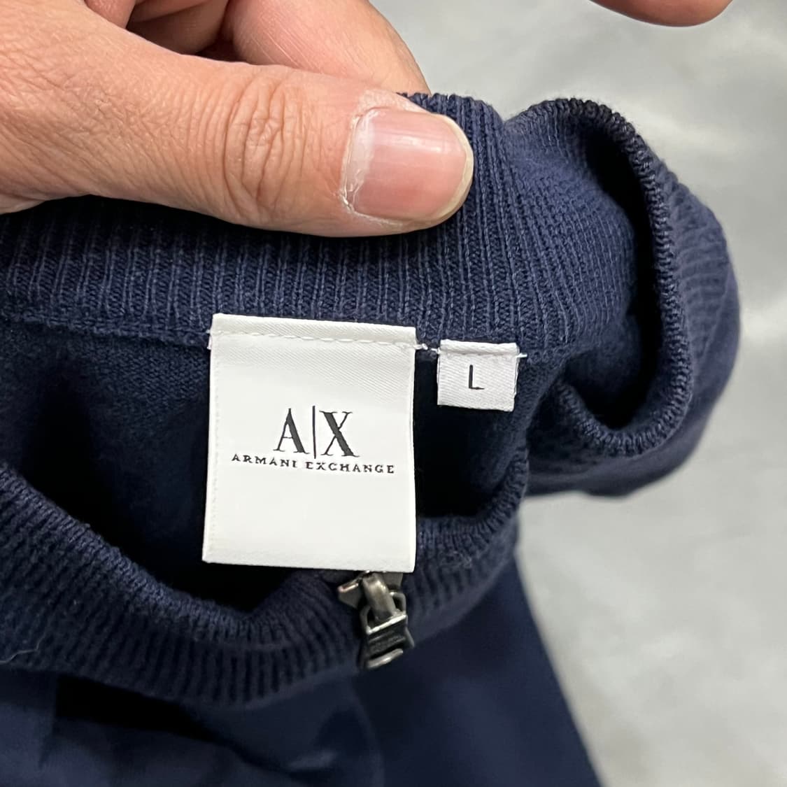  아르마니 익스체인지 반집업 하프 니트 y15834 상품이미지7
