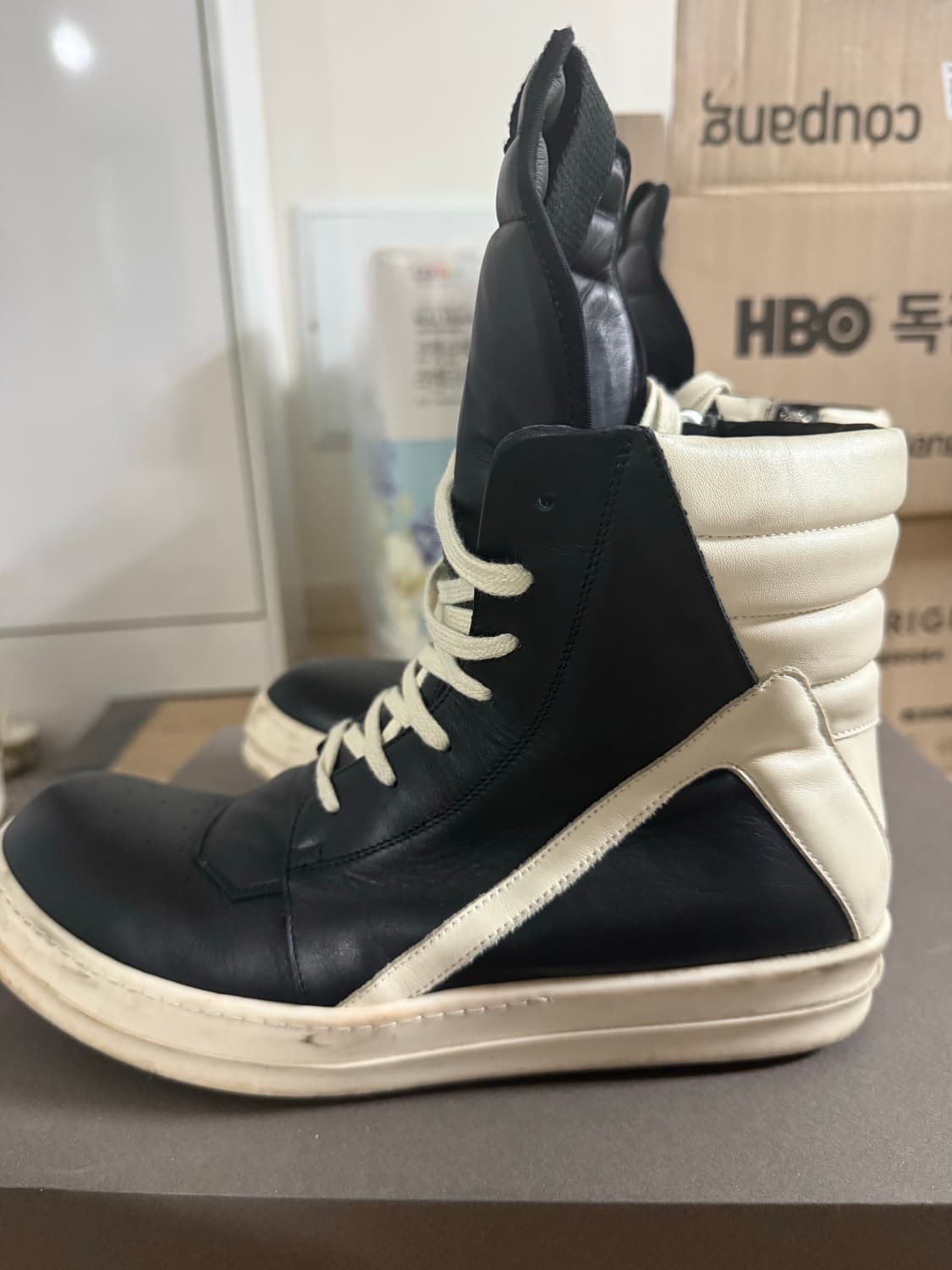 릭오웬스 지오바스켓 모노크롬 41.5 상품이미지5