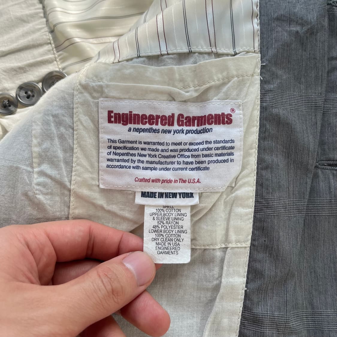 엔지니어드가먼츠 체크 패턴 유틸리티 자켓 상품이미지7