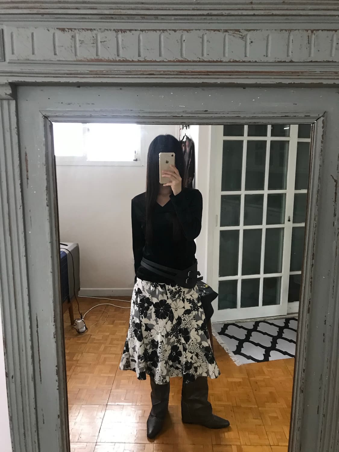 vintage velvet top 상품이미지2