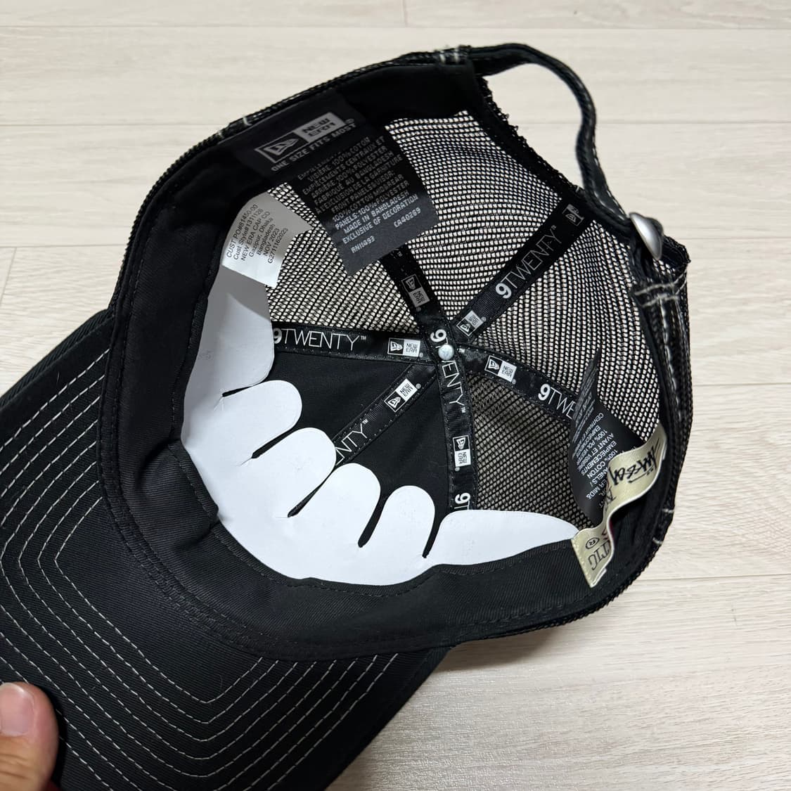 스투시 뉴에라 베이직 트러커 블랙 캡 모자 상품이미지5