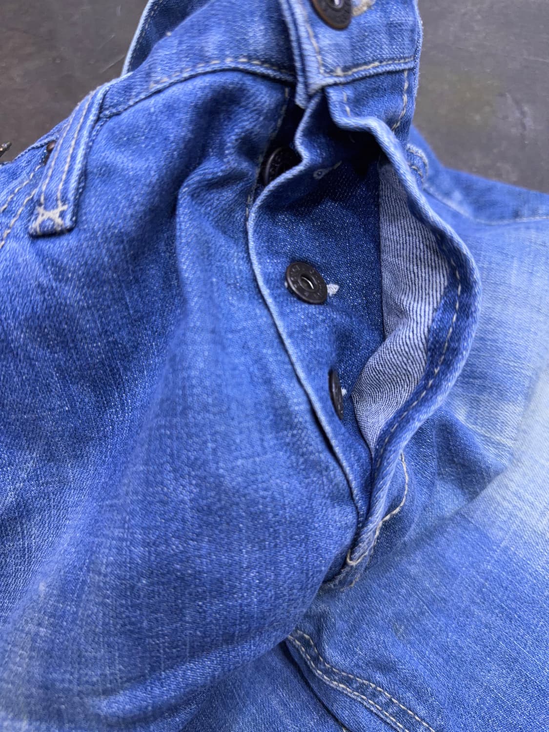 돌체앤가바나 지퍼 포인트 빈티지 워싱 스트레이트핏 데님팬츠 48 상품이미지7