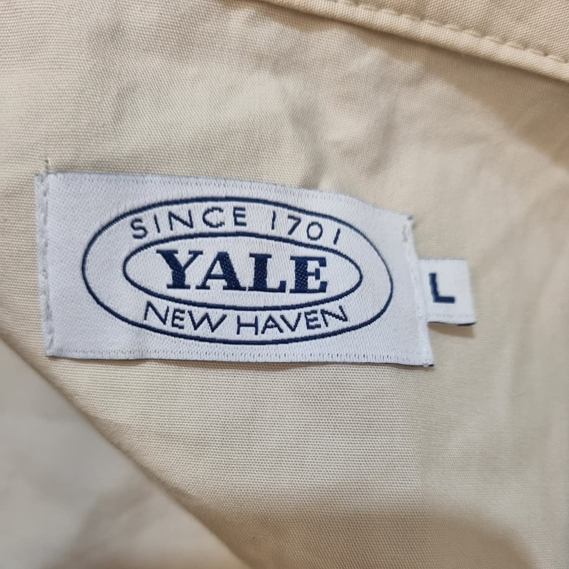 Yale 예일 아이보리 면 자켓 셔츠 L 상품이미지8
