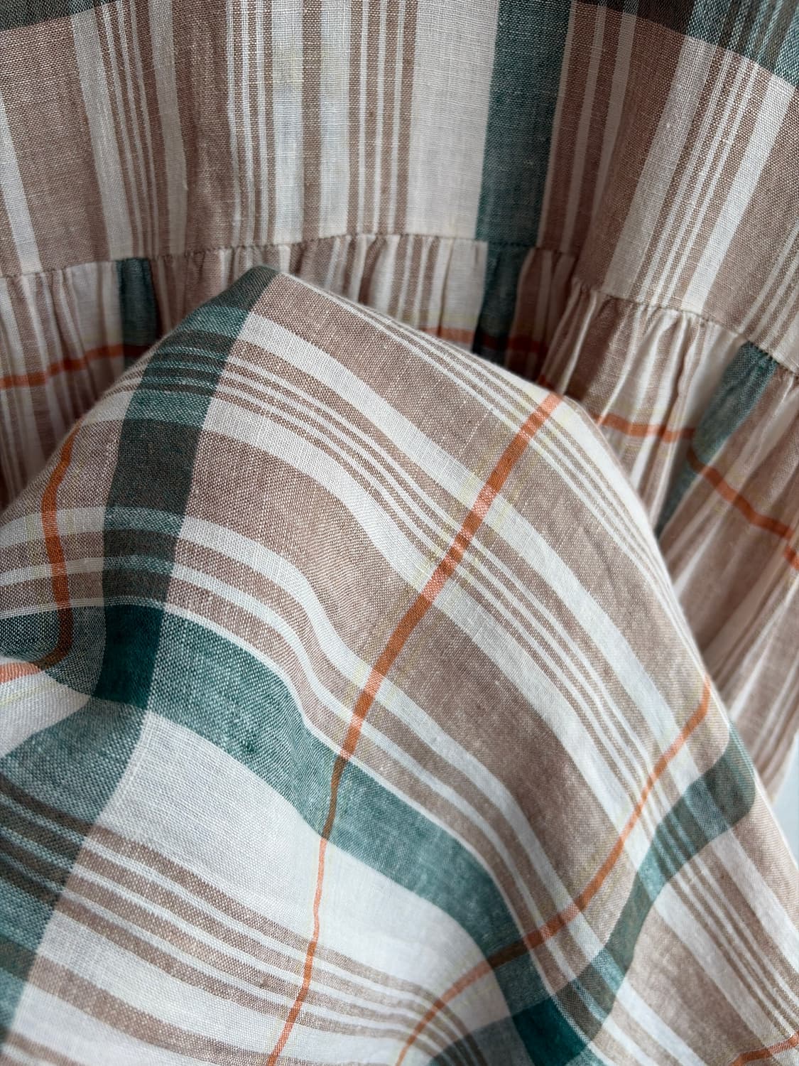 ALOHA 체크 롱 원피스 상품이미지3