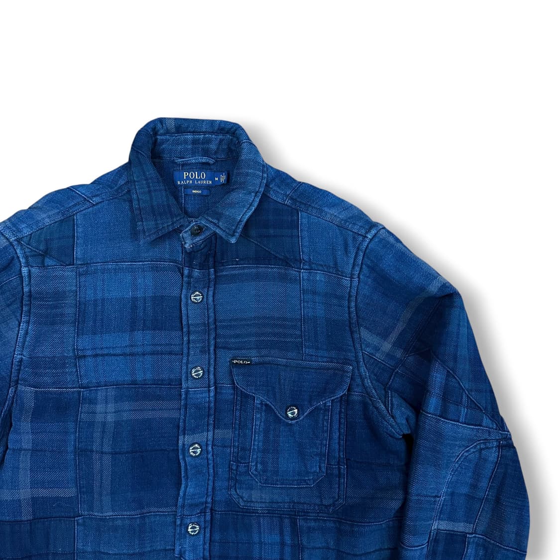 폴로랄프로렌 인디고 패치워크 셔츠 자켓 상품이미지2
