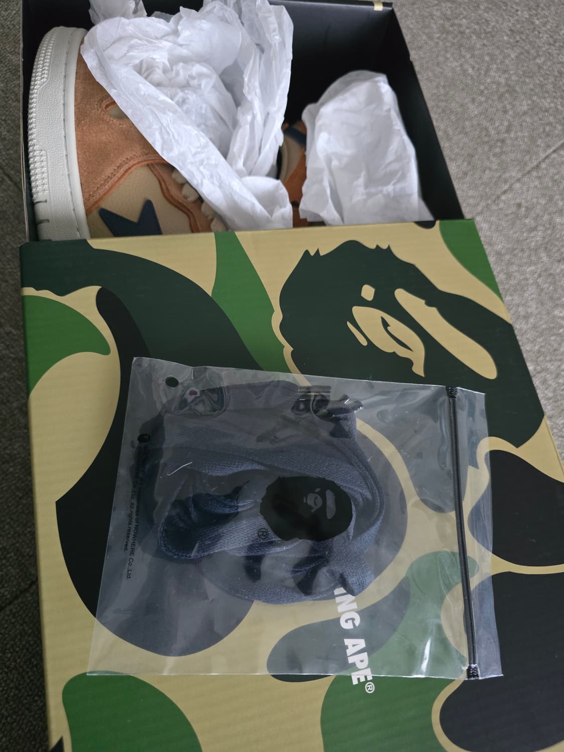 베이프 스니커즈 BAPE SK8 STA #4 8.5(265mm) 새제품
 상품이미지8