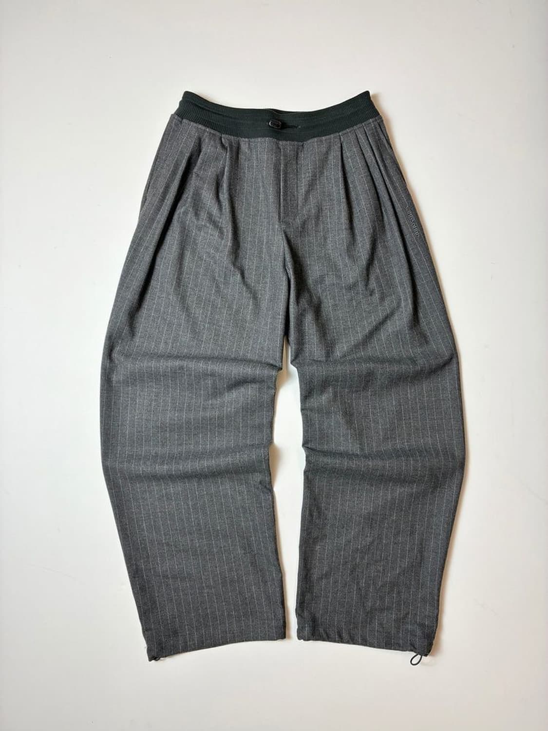 샌드사운드 24FW 3턱 와이드 스트라이프 팬츠 PN8816 상품이미지1