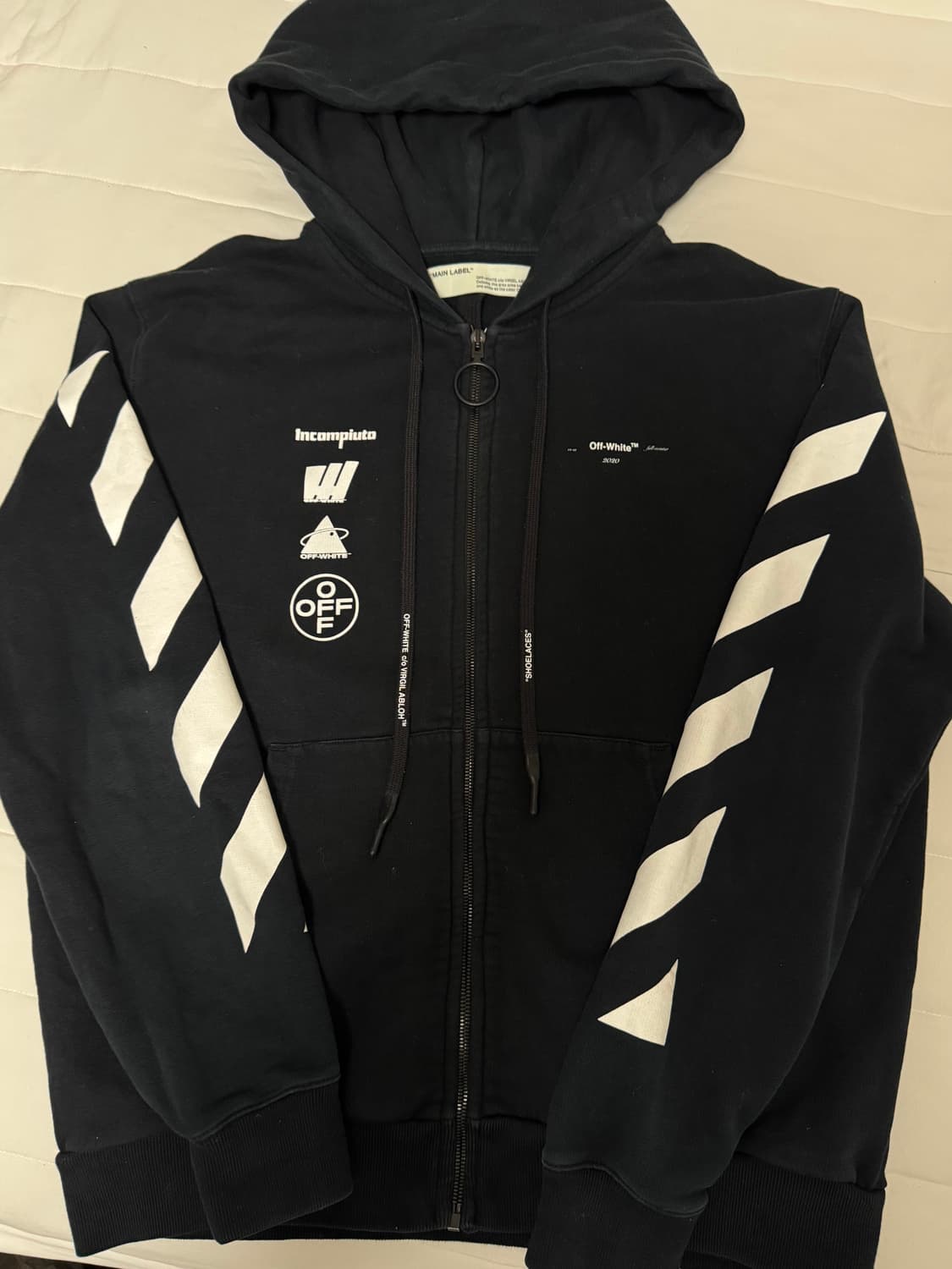 오프화이트 마리화나 후드집업 상품이미지1