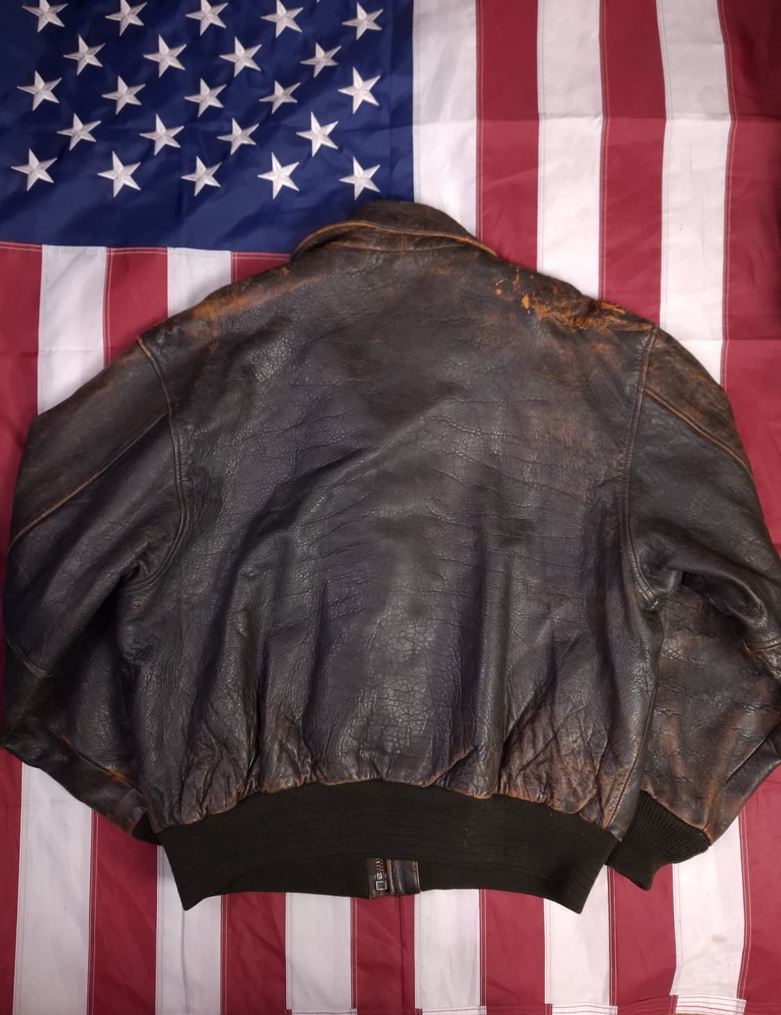 오리지날 아메코 미공군 A-2 리얼레더 항공자켓 상품이미지7
