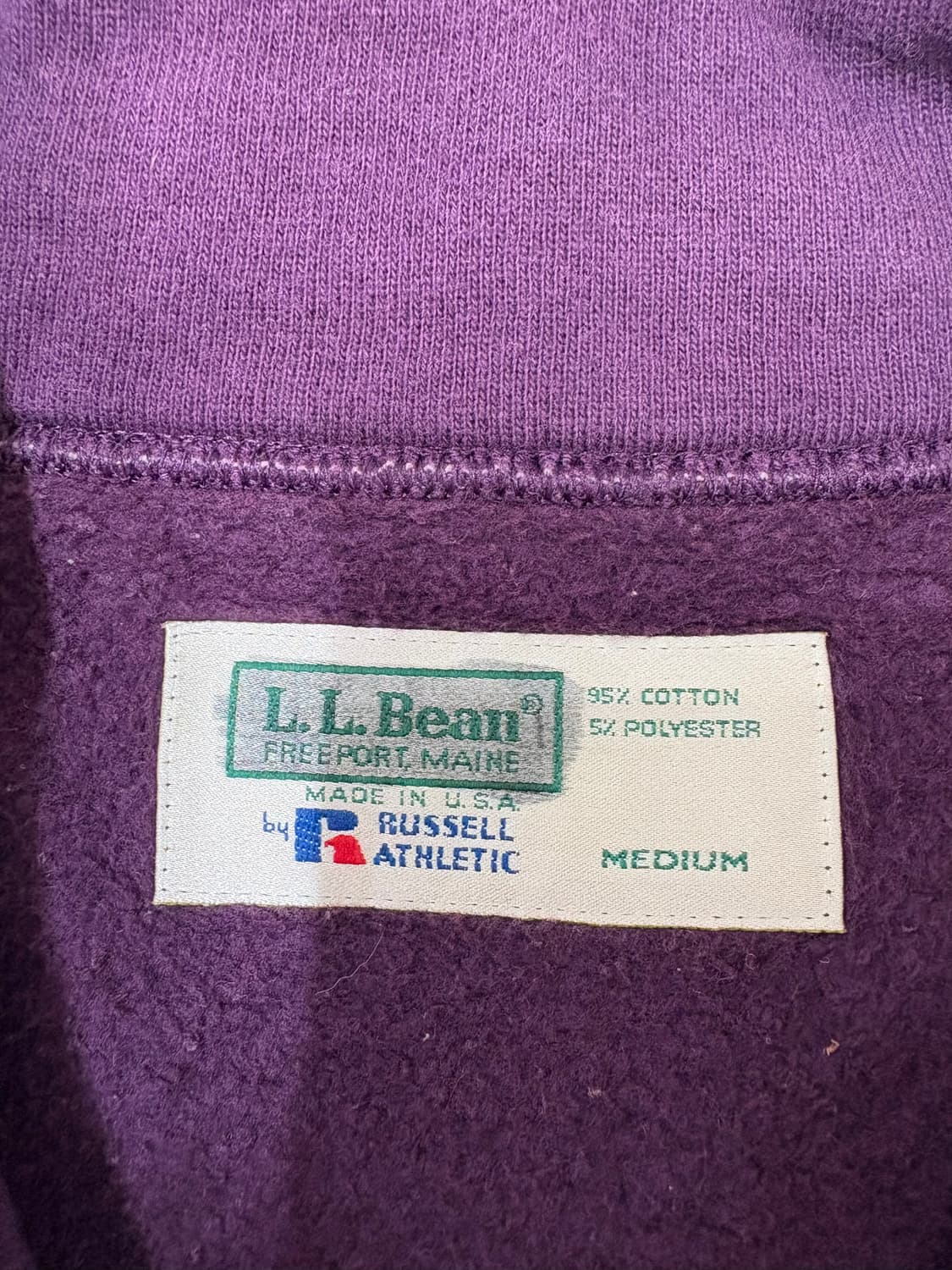 90’s LL Bean by Russell zip up Sweat  상품이미지5