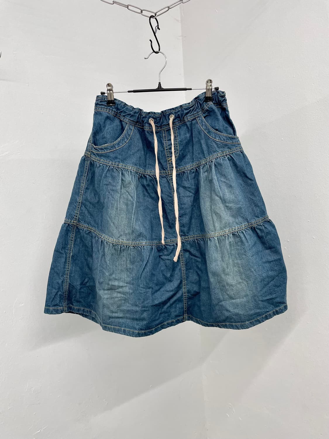 워싱 데님 캉캉 스커트 상품이미지2