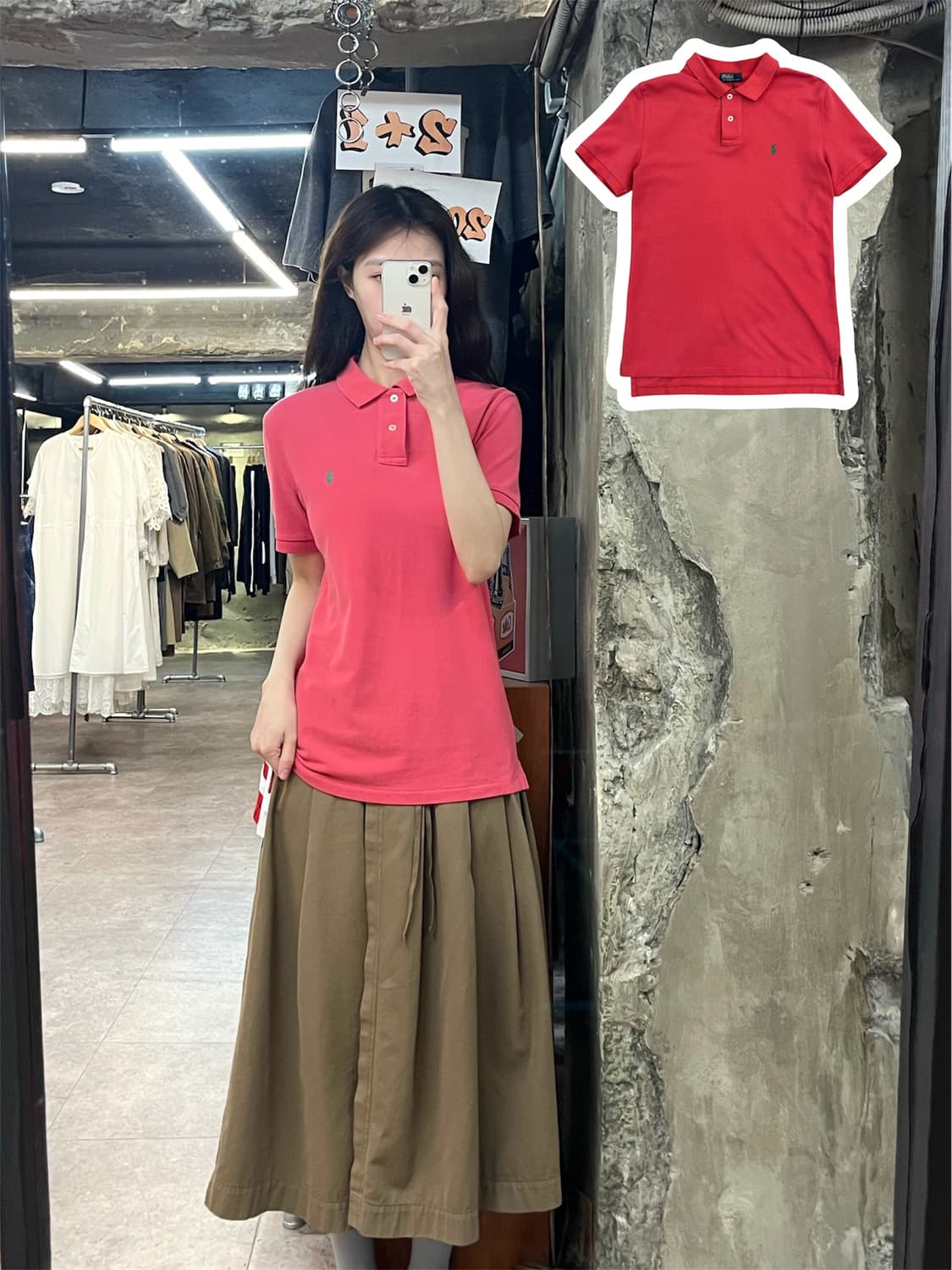 폴로 랄프로렌 반팔 카라티 코랄핑크 #csz4014 상품이미지1