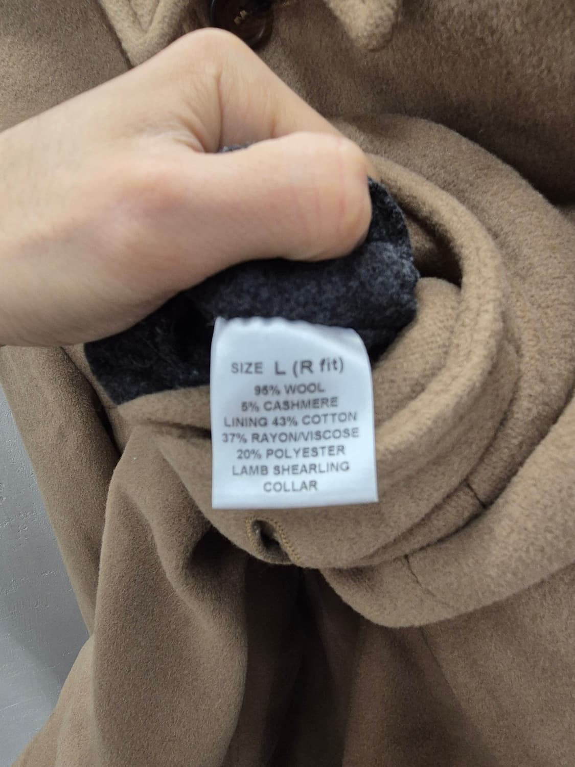 던힐 캐시미어 하프코트 L 상품이미지5