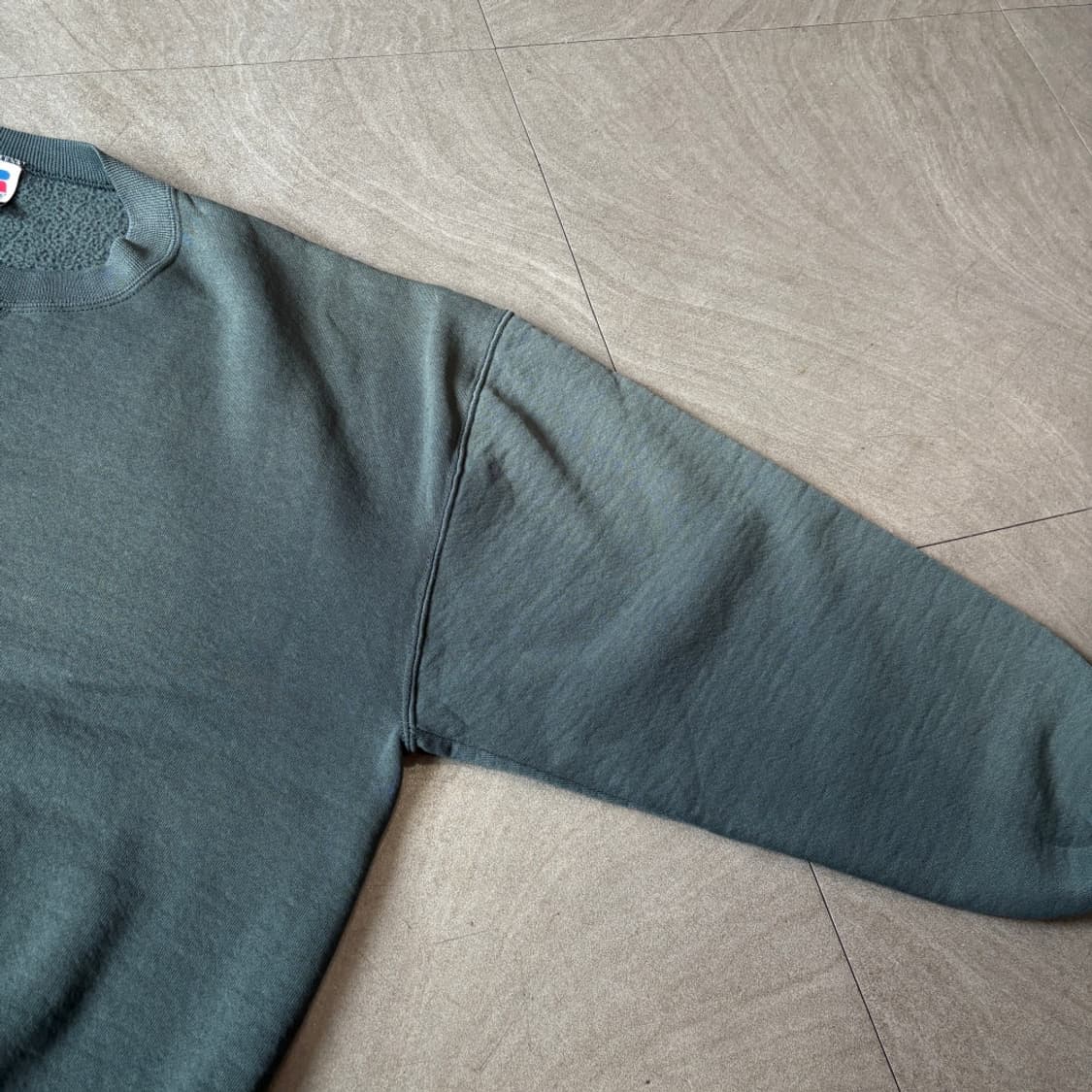 90s 90년대 미국 생산 러셀 블랭크 그레이 스웻셔츠 상품이미지8