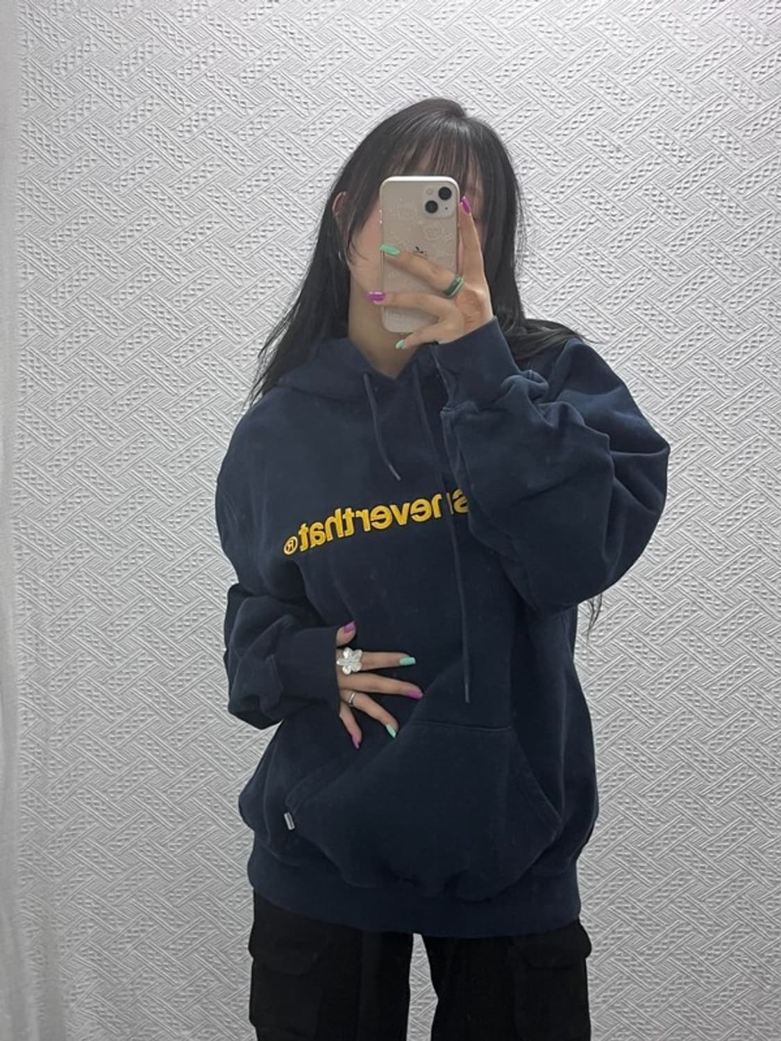 디스이즈네버댓 올드스쿨 레트로 빅로고 약기모 후드티 XL C07383 상품이미지1