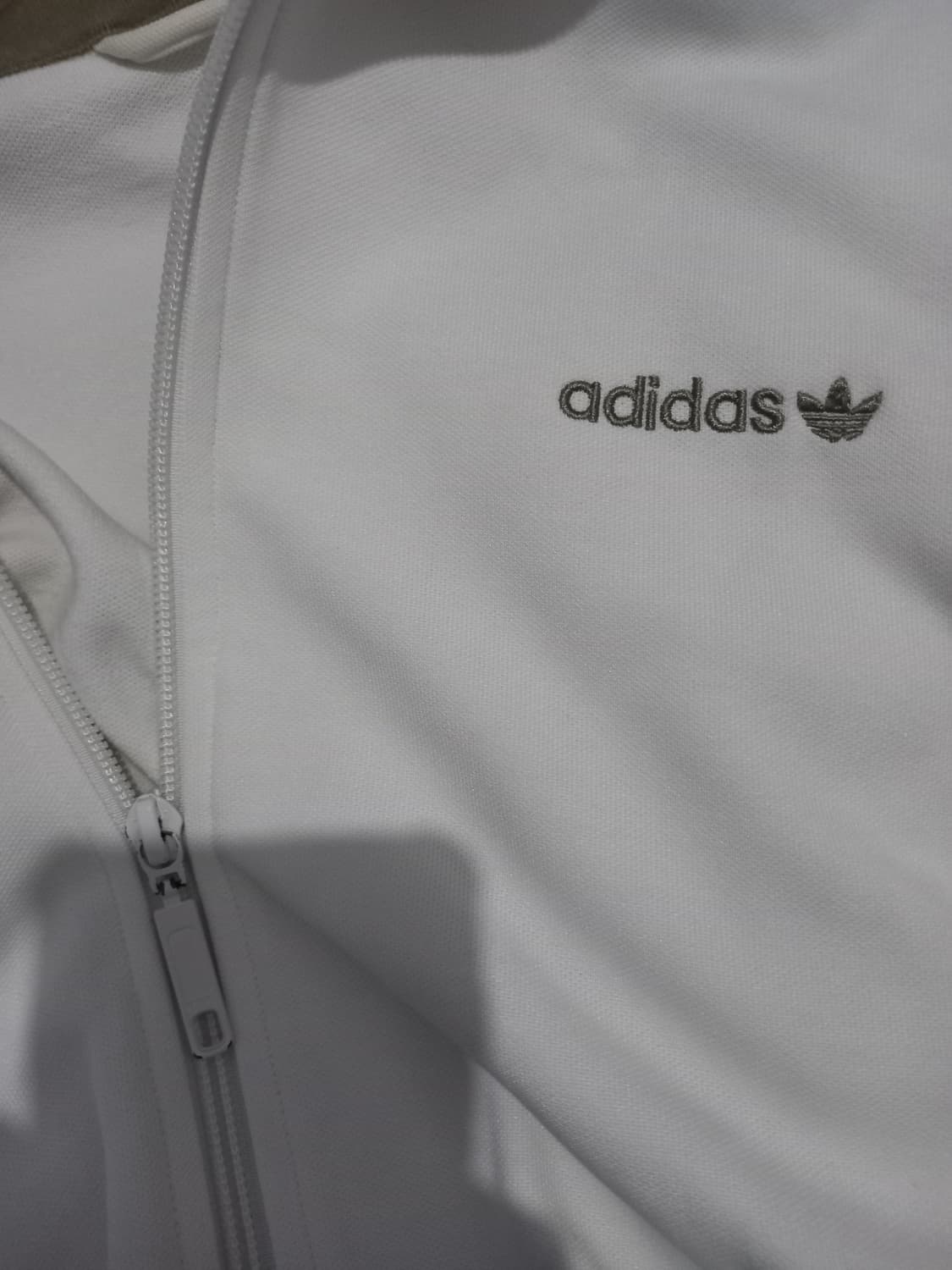 아디다스 희귀 베켄바우어 크림 카키 트랙탑 저지 져지집업 95/M 상품이미지3